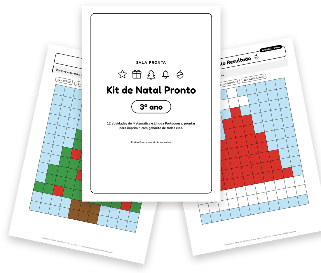 Páginas do Kit de Natal Pronto